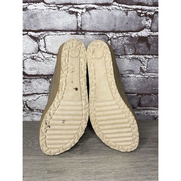 Papillio Birkenstock Metallic Silver Shimmer Cork Wedge Slide Sandals Women 40EU - Picture 14 of 16